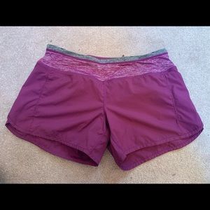 Lululemon Plum Speed shorts